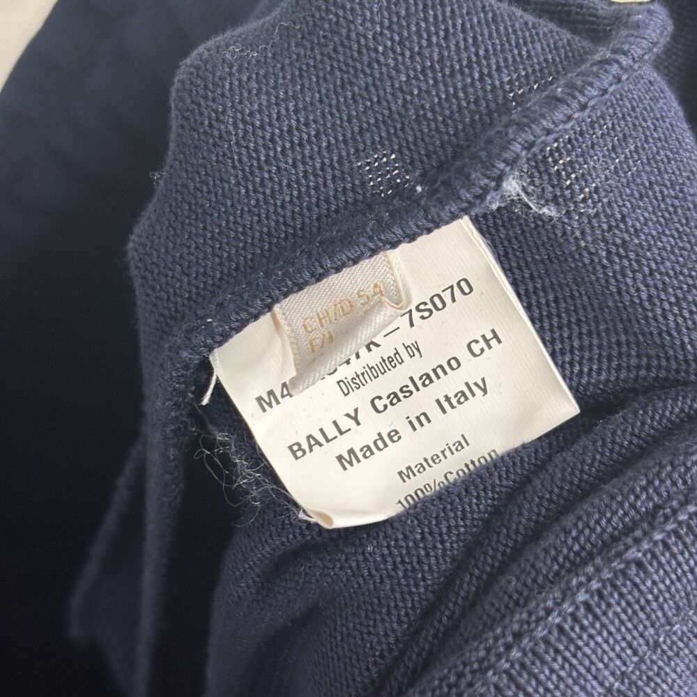 Bally Navy Knit Jogger Pants - Picture 2 of 6